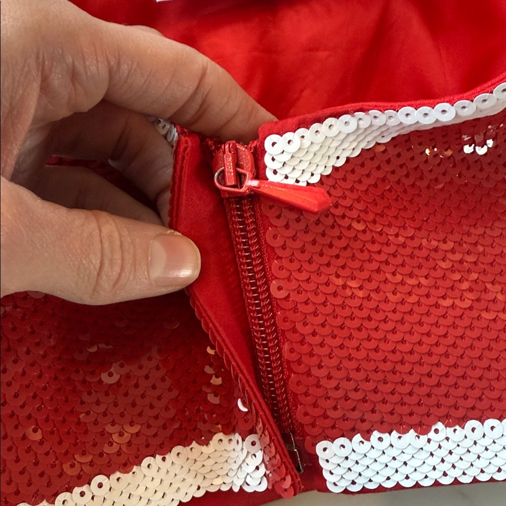 Moschino Vibrant Red Sequin Top - Picture 6 of 7